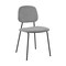 Armen Living Lucy Gray Velvet and Metal Dining Room Chairs, PK2 LCLCSIBLGR - alternate 4